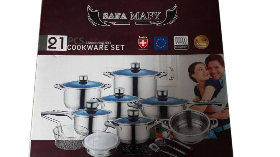 Cookware Sets Mafy 21 Piece Stainless Steel Cookware Pot Set 7
